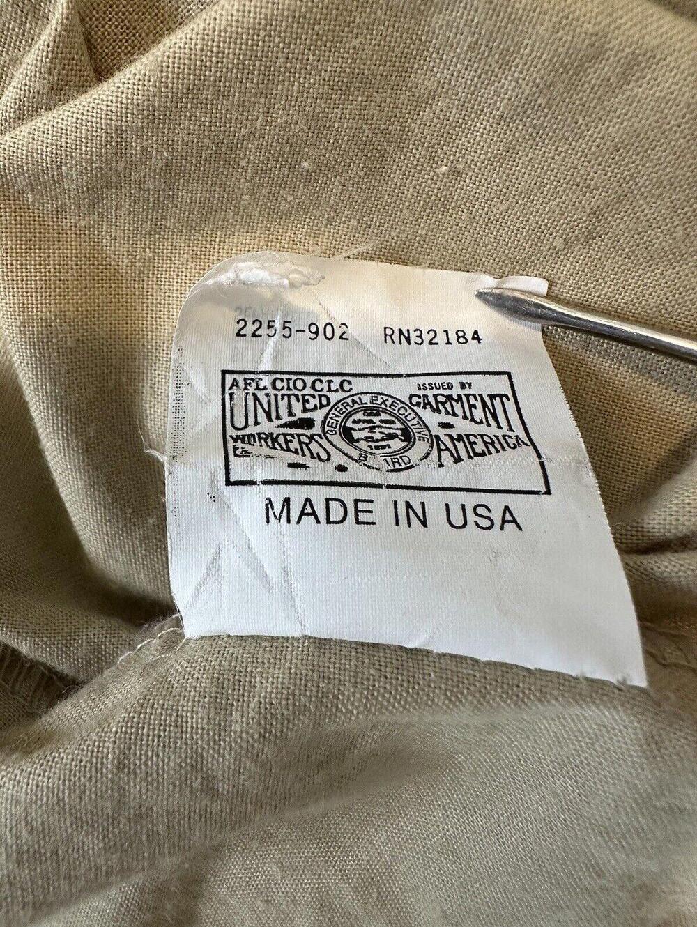 VTG Double Sided Herrington Bomber Jacket Mens XL Beige Scooby Doo Made USA 90s - Picture 8 of 15